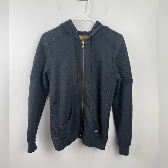 Aviator Nation Men Charcoal Zip Jacket Size XS - Picture 1 of 6
